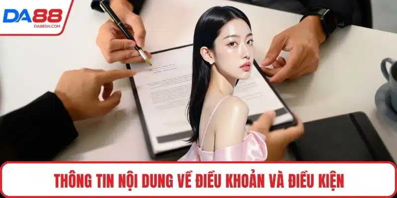 Thông tin nội dung về điều khoản và điều kiện